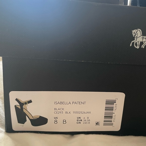 COACH Isabella black patent leather women’s size 8 - Picture 6 of 7